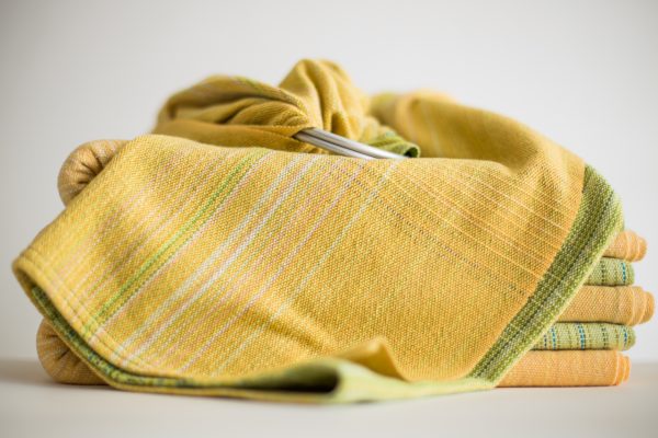 Ring Sling Lime Cotton Weft